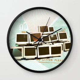 Discard Land Wall Clock