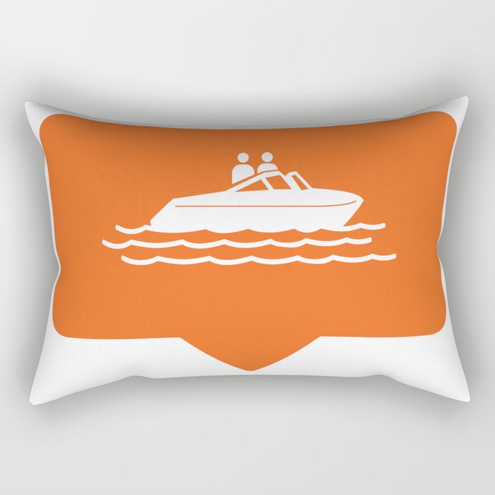 I like boating! Rectangular Pillow