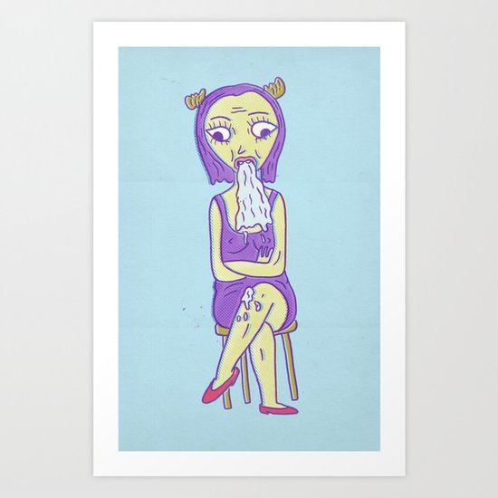 better eat the green one Art Print