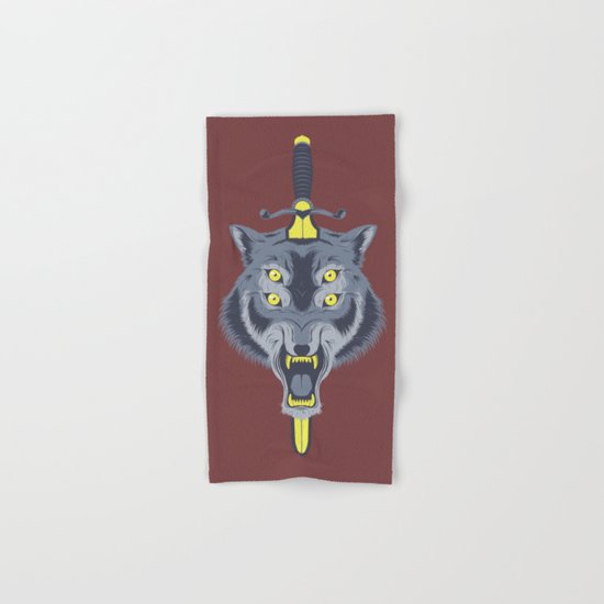 Wolf Head Hand & Bath Towel