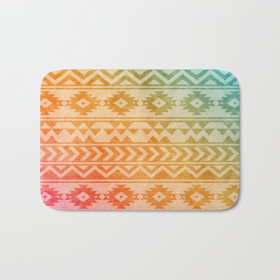 Aztec Pattern 02 Bath Mat