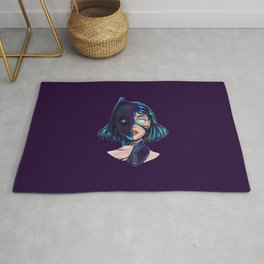 I'm losing my soul to the darkness illustration  Rug