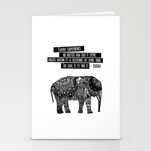 Blessing Buddha Quote Stationery Cards