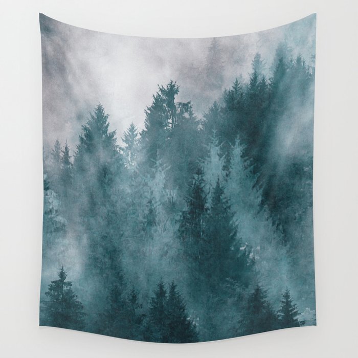 Foggy Forest 4 Wall Tapestry