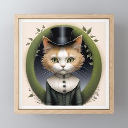 Christmas Cat - Anne Lister Framed Mini Art Print