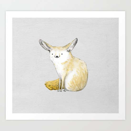 Fennec Fox Art Print
