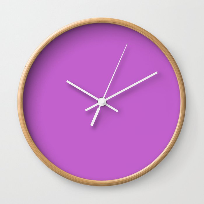 Purple Erica Wall Clock