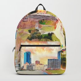 Fort Worth Skyline, Texas Backpack
