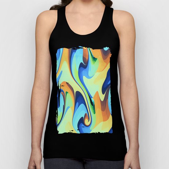 Color waves Water and Sun Unisex Tank Top