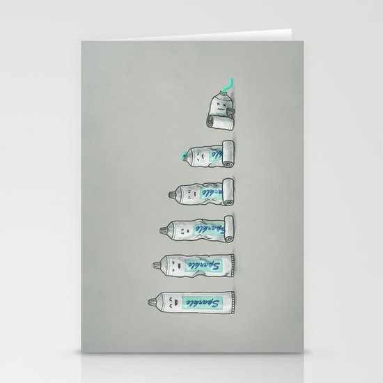 Life is like a tube of toothpaste Stationery Cards