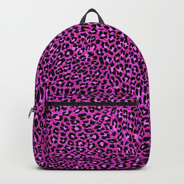 Pink shop cheetah backpack