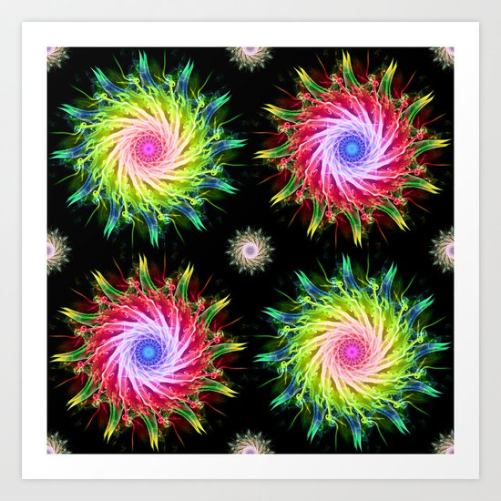 FLOWER PATTERN Art Print