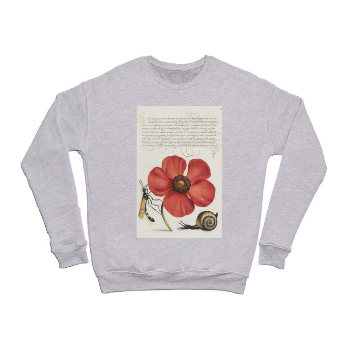 Vintage poppy art Crewneck Sweatshirt