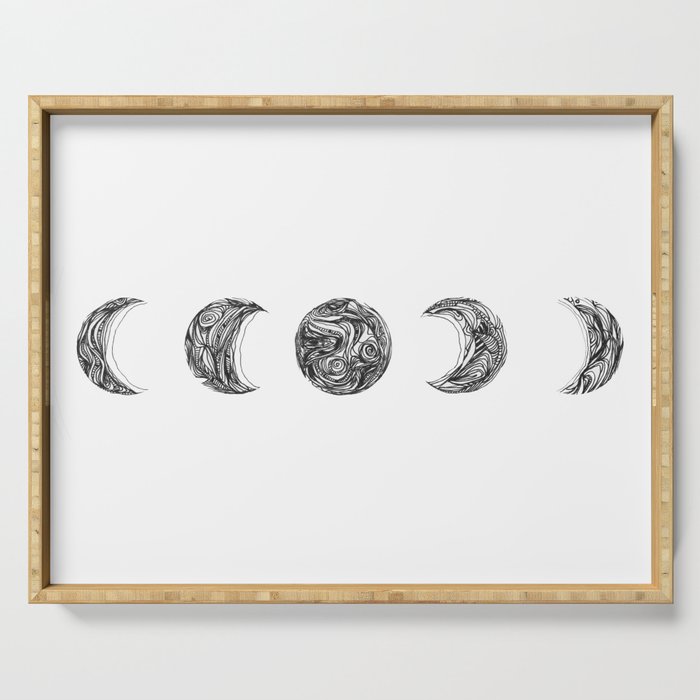 Moon phases Serving Tray