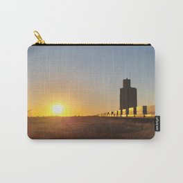 Train Going into the Sunset Passing a Grain Elevator Carry-All Pouch