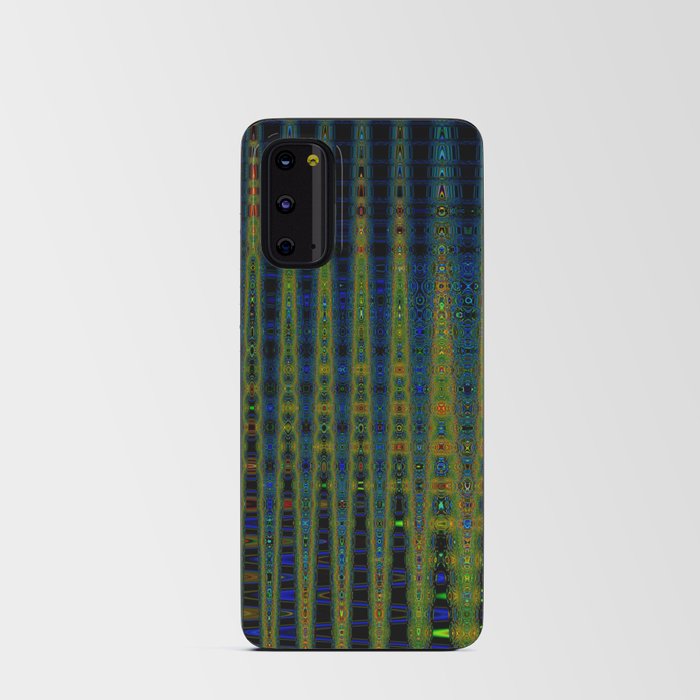 Dark Green Zigzag Pattern Android Card Case