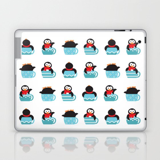 Coffee penguin Laptop & iPad Skin