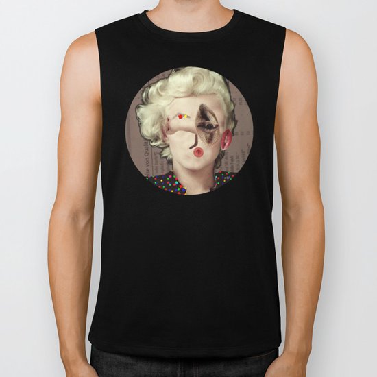 Mix Marilyn Collage 2 Biker Tank