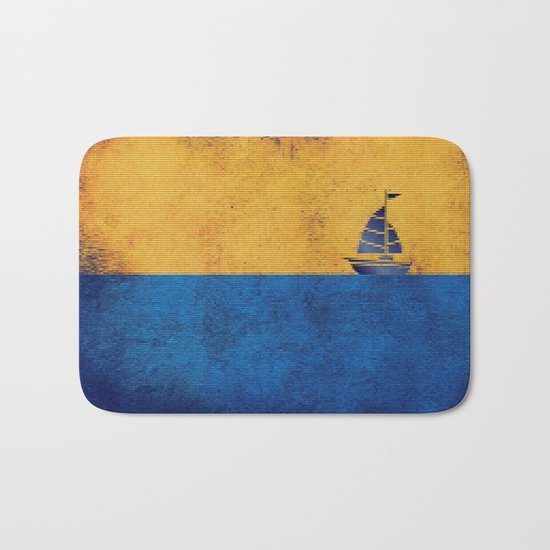 Ship puzzle Bath Mat