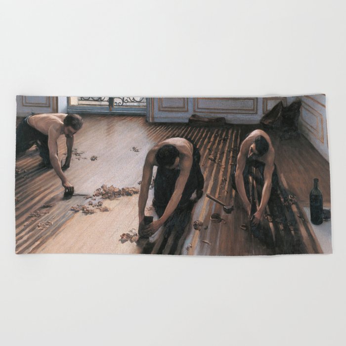 The Floor Scrapers Beach Towel By Historia Images Society6
