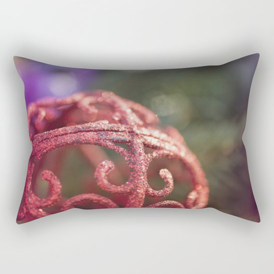 Warm winterlights Rectangular Pillow