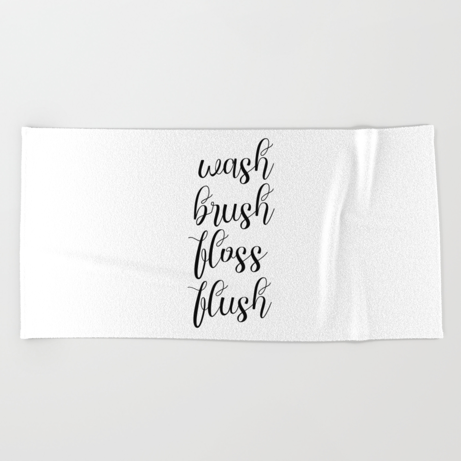 Wash Brush Floss Flush Washroom Wall Art Bathroom Wall Art Home