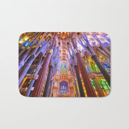 Sagrada Familia in Barcelona, Spain Bath Mat | Religion, Spanish, Catalonia, Europe, Cathedral, Gothic, Sagradafamilia, Spain, Photo, Church 