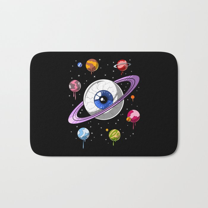 Psychedelic Space Trip Bath Mat