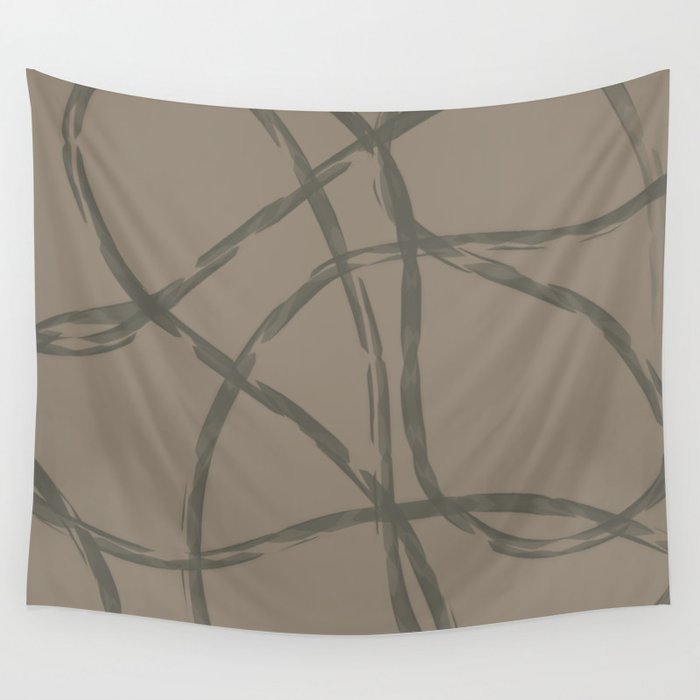 Lines and Curves Pattern Wall Tapestry