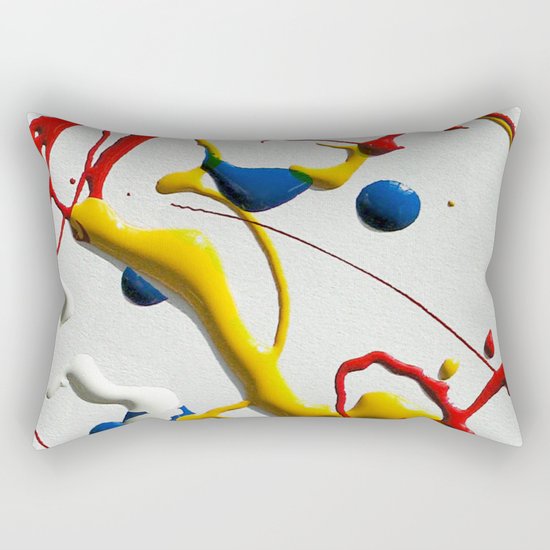 Ink Splatter Rectangular Pillow