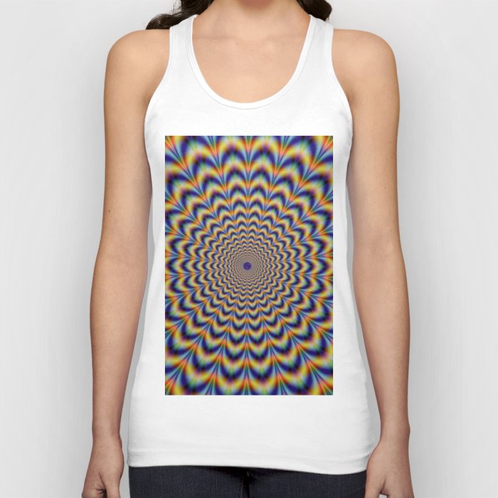 Psychedelic Optical Colorful Illusion Tank Top