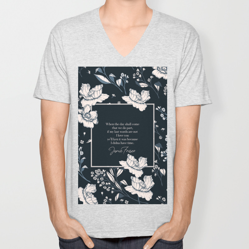 When The Day Shall Come That We Do Part Jamie Fraser Unisex V Neck By Literarylifestylecompany Society6