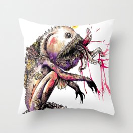 Sea Monster Throw Pillow