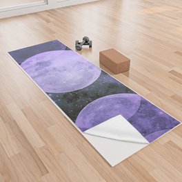 Very Peri Moon Phases Yoga Towel