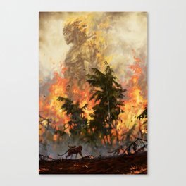 The fire demon of the rainforests Canvas Print