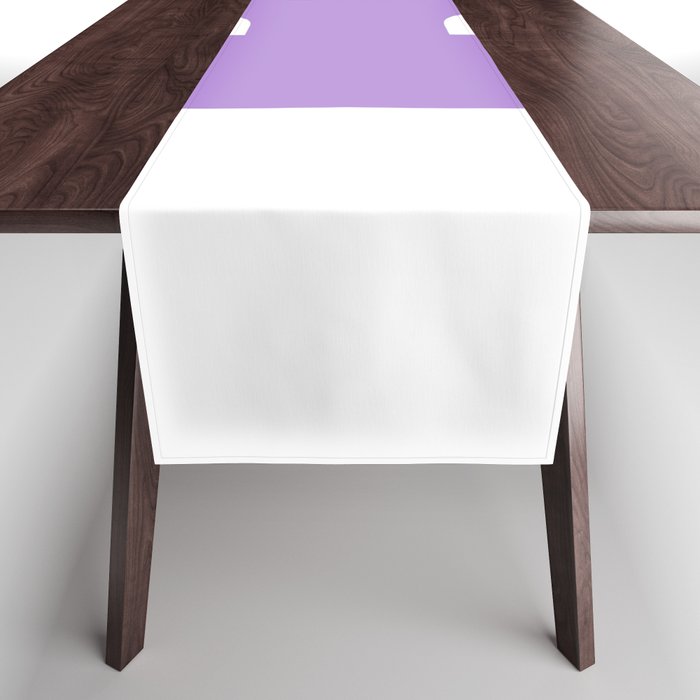 B (Lavender & White Letter) Table Runner