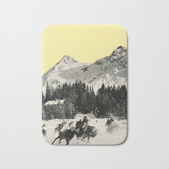 Winter Races Bath Mat