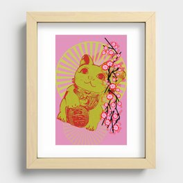 Lucky Cat Recessed Framed Print