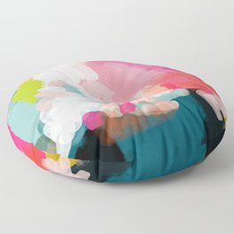 pink sky Floor Pillow | Abstract, Flower, Freepainting, Oil, Thinkpink, Painting, Dream, Pastel, Digital, Sky 