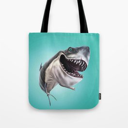Smiling Shark Selfie Tote Bag