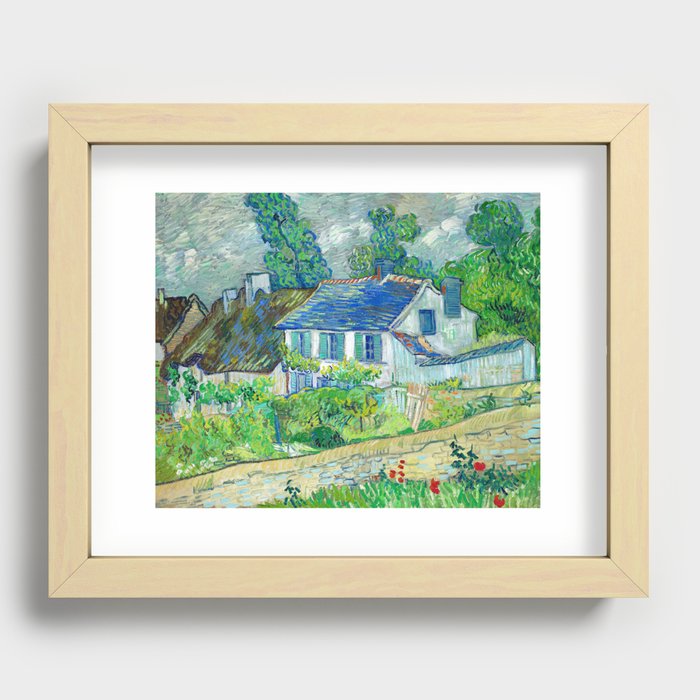 Houses at Auvers, 1890 by Vincent van Gogh Recessed Framed Print