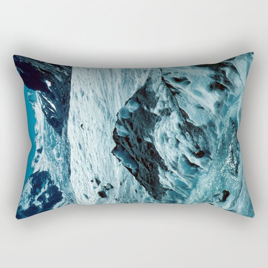 MELTING ICE #1 - Up in the Mountains Rectangular Pillow