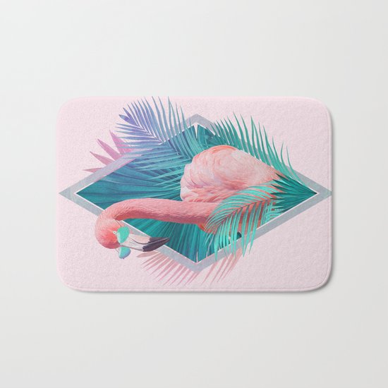 Tropical Leaves Bath Mat