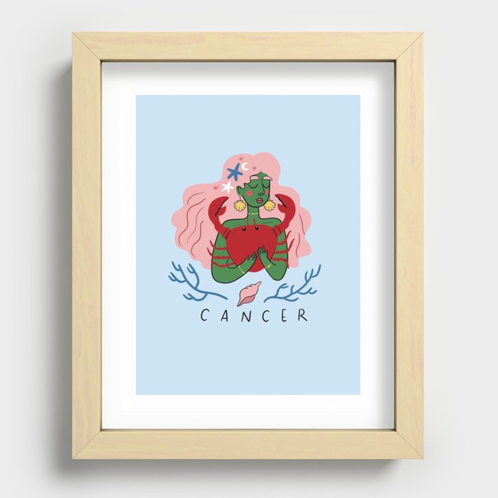 Cancer Recessed Framed Print