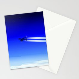 A Jet Heading Home. Stationery Card