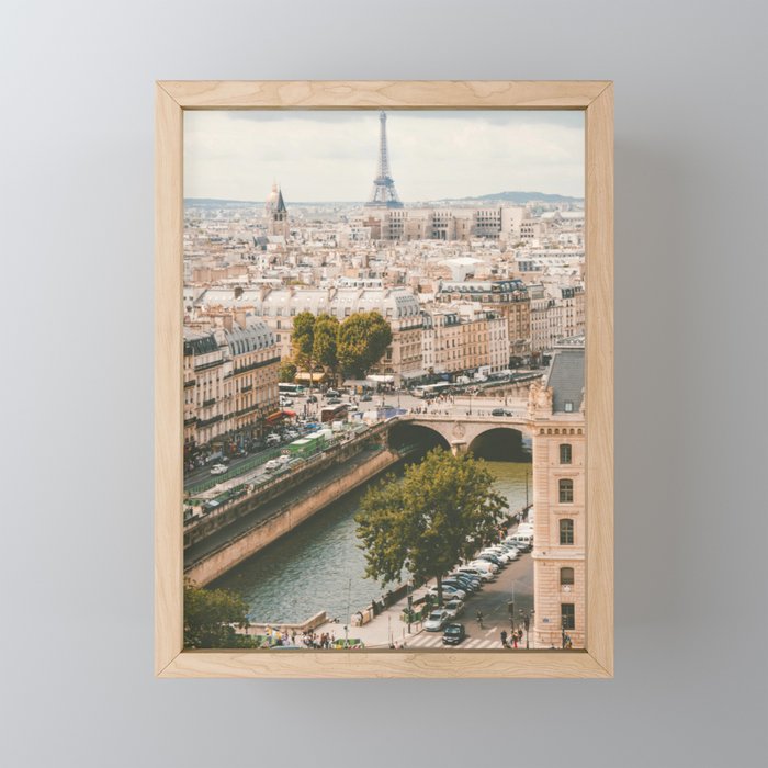 Paris Skyline Framed Mini Art Print
