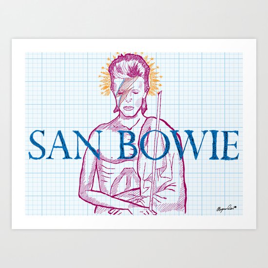 St. Bowie Art Print
