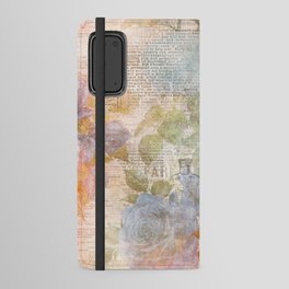 vintage paper Android Wallet Case