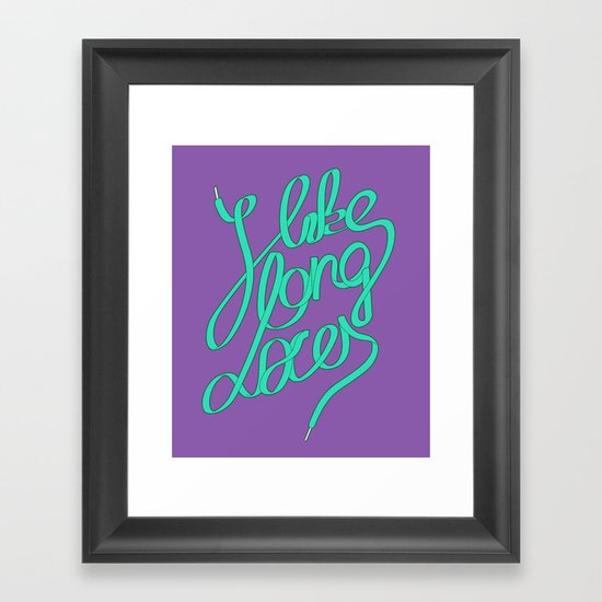 Laces Girly Framed Art Print