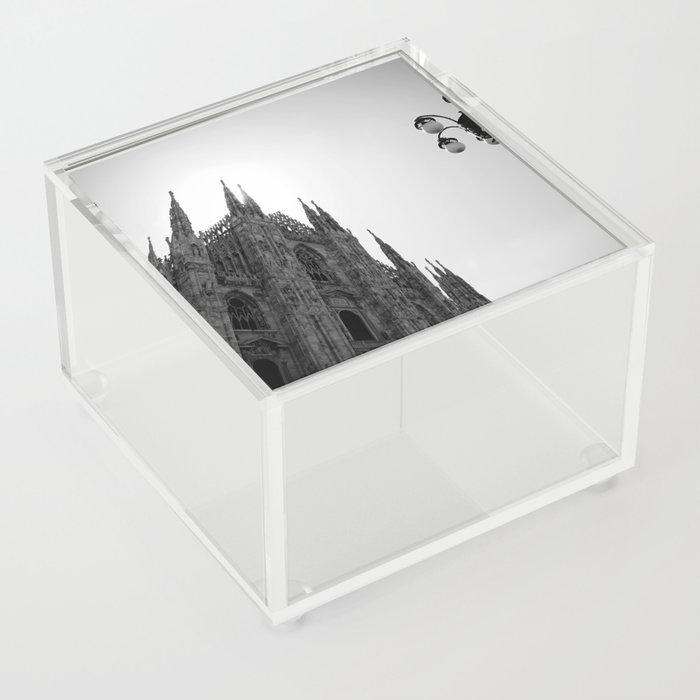 Famous Landmark in Italy | Il Duomo Art Print | Gothic Cathedral in Milan | Travel Photography Acrylic Box